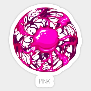 Pink Planet Sticker